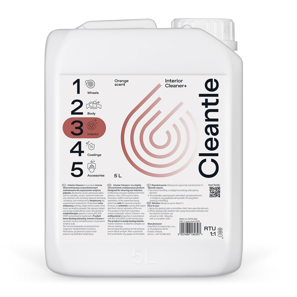 Cleantle Interior Cleaner+ - interjero valiklis - salono valymui - automobilio vidaus valymui univeralus valiklis