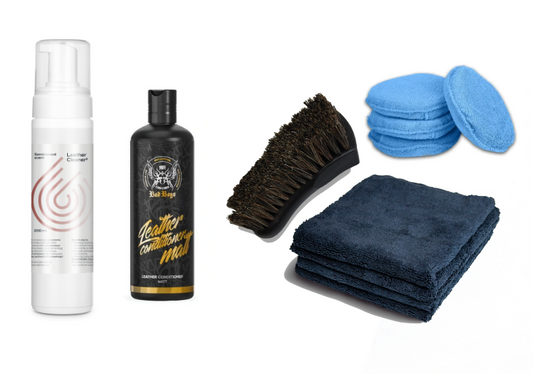 Leather surface cleaning kit