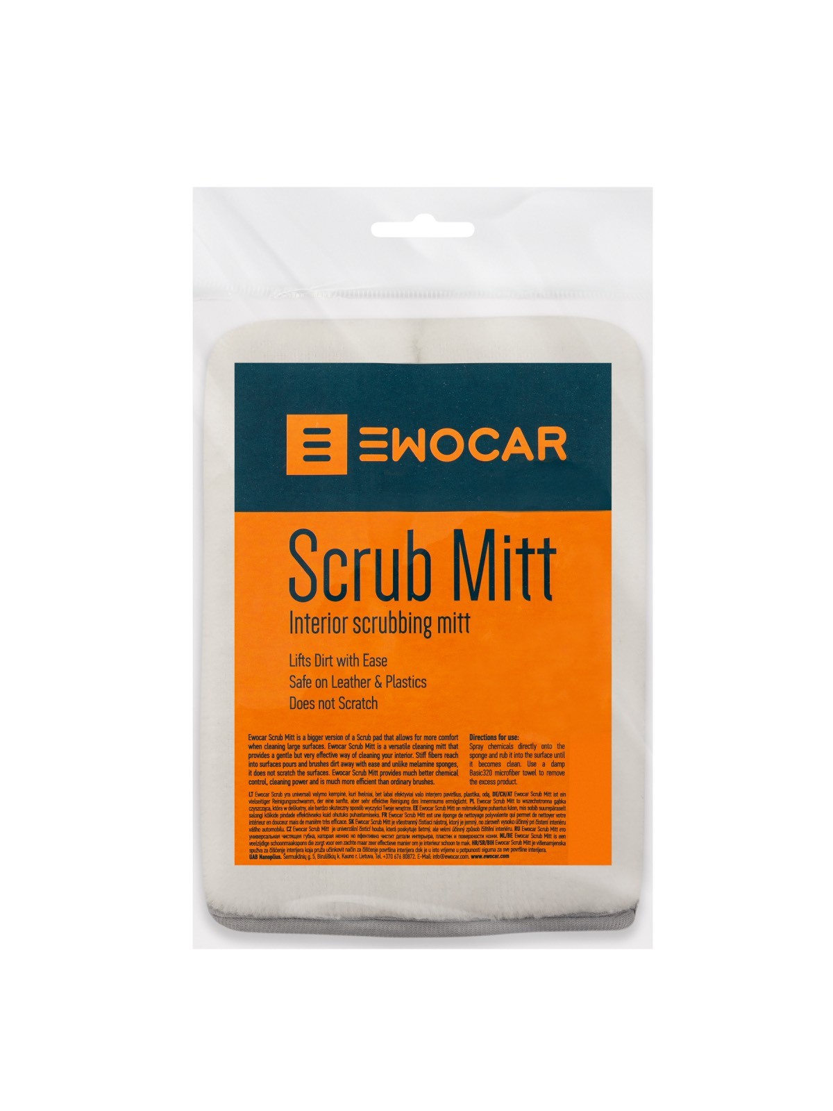 EWOCAR Scrub Mitt - Universali interjero valymo kempinė