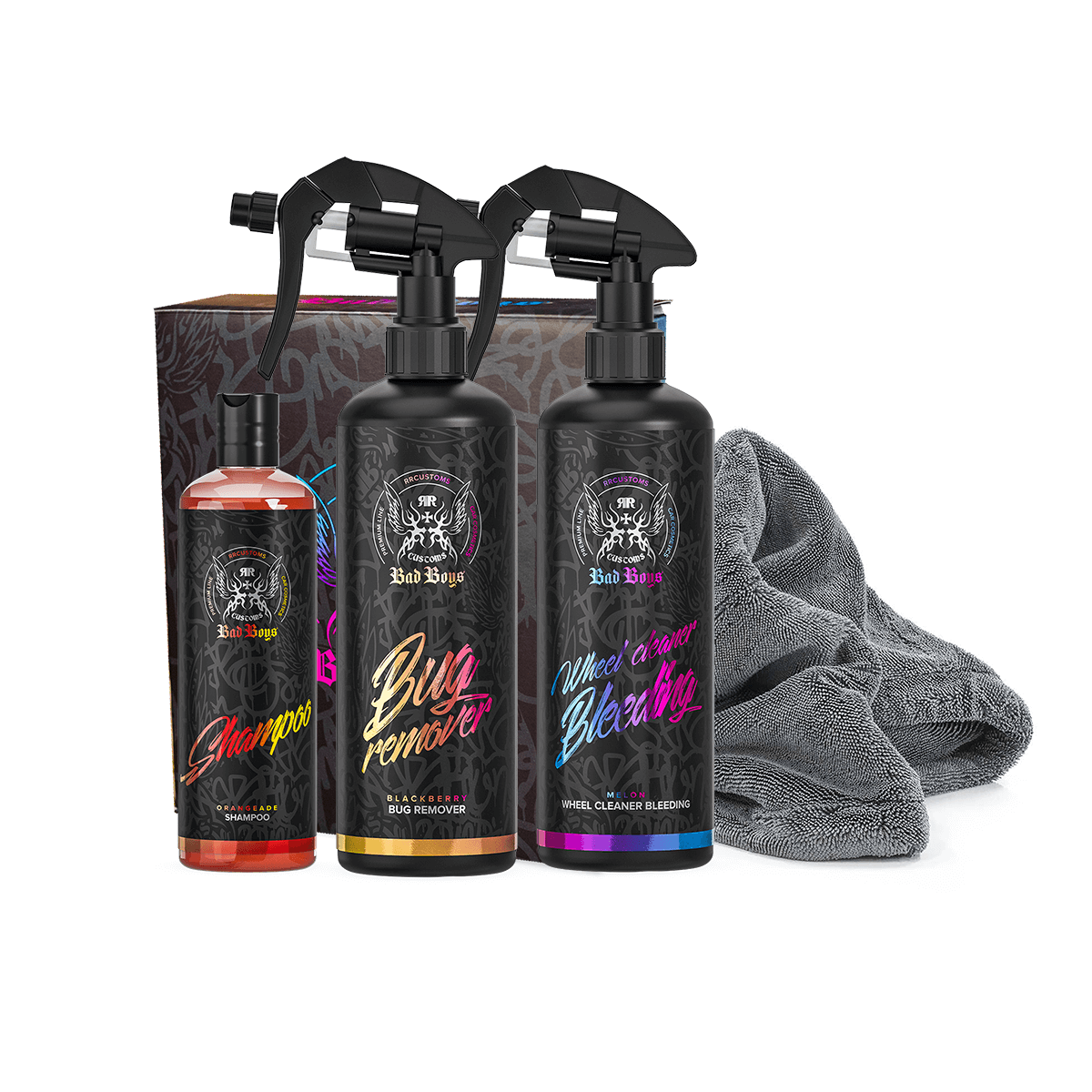 BAD BOYS BLACK MASTER AUTOMOBILIO PLOVIMO RINKINYS - DG Detailing Garage Vilnius - detailingo prekes